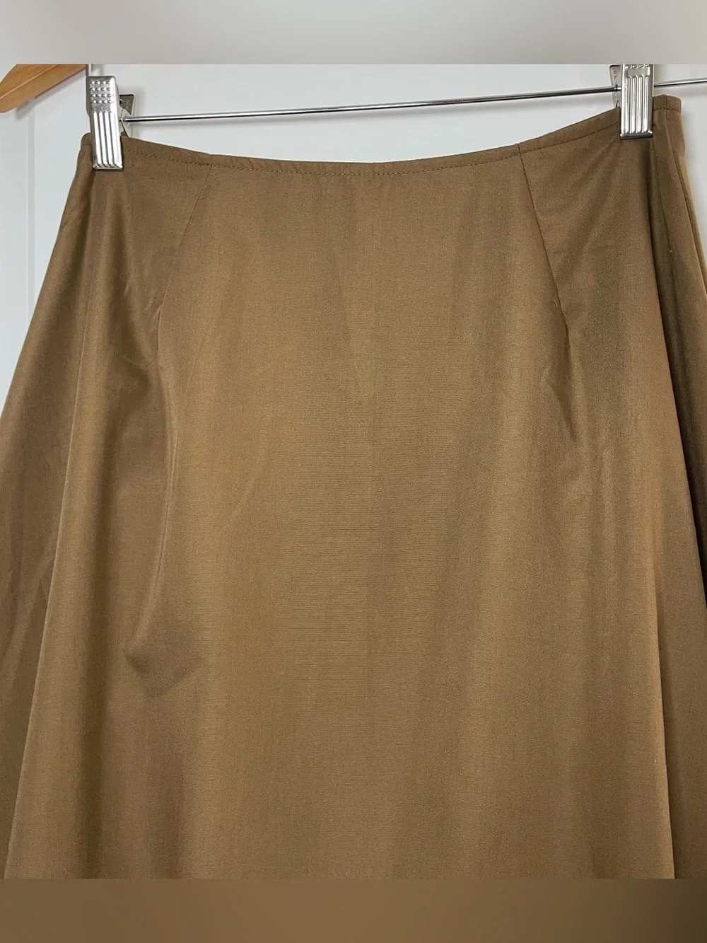PrettyLittleThing Brown Balloon Midi Skirt High Waist Bubble Hem XS NWT - Picture 7 of 15